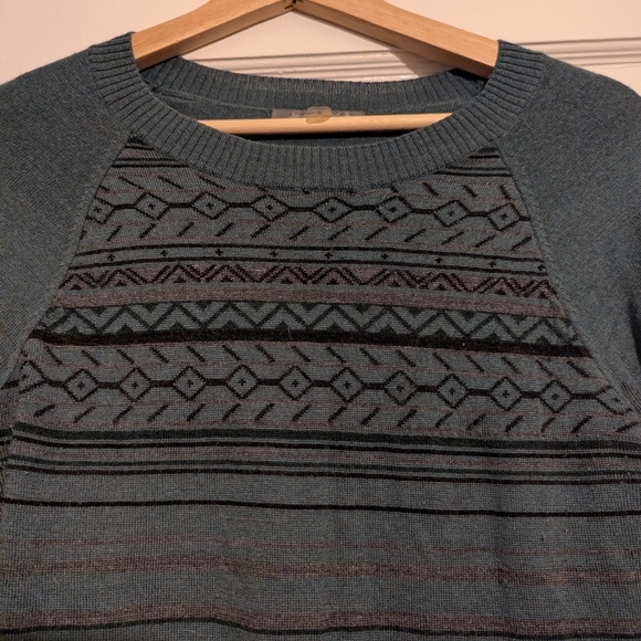 Patterned Blue Smartwool Sweater - Picture 2 of 7